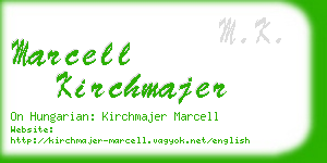 marcell kirchmajer business card